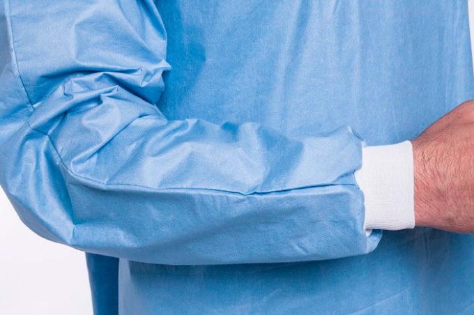 High quality PP non woven nursing uniforms short lab coat