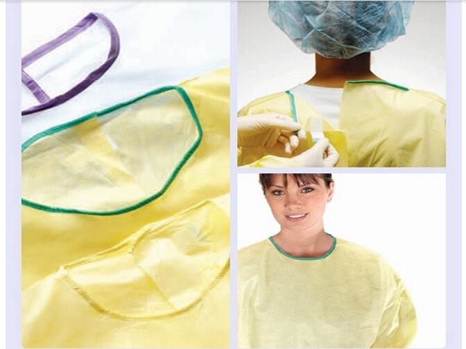 Disposable Non Woven Coverall Abrasion Resistant With Elastic / Knitted Cuff