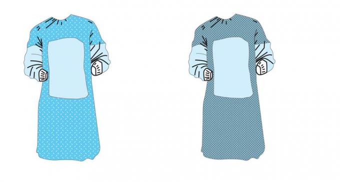 Fluid Resistant Disposable Surgical Gown For Virus Contaminated Areas