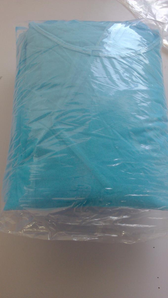 PP / PE Coated Disposable Surgical Gown Lightweight For Droplets Prevention