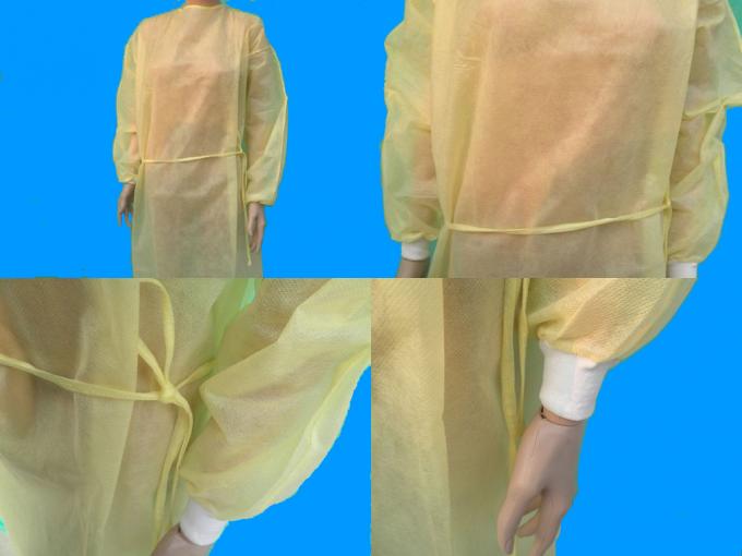 Abrasion Resistant Disposable Non Woven Isolation Gown No Stimulus To Skin