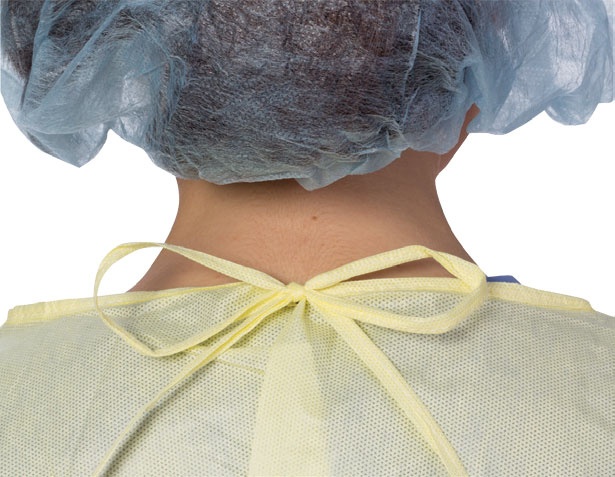 Non Woven Disposable Isolation Gown Biodegradable For Clean Room / Research Lab