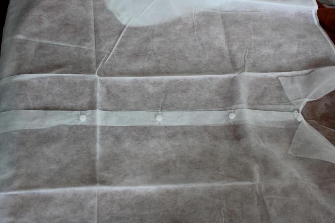 Latex Free Disposable Lab Coats , Anti Static Non Woven Clean Room Lab Coats