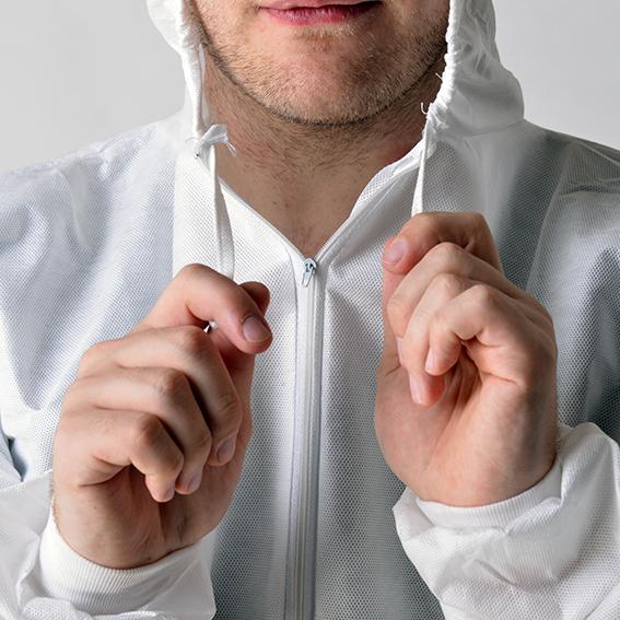 Environmental Protection Disposable Protective Coverall For Healthcare Center