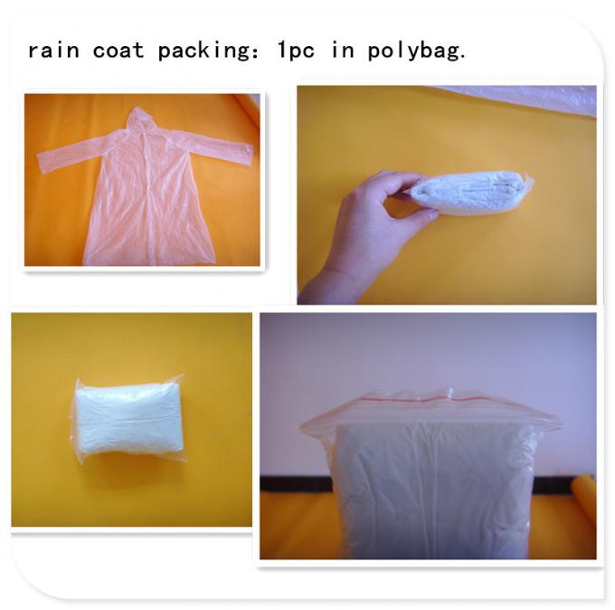 2017 Disposable Industrial Plastic Rain Coat For Man