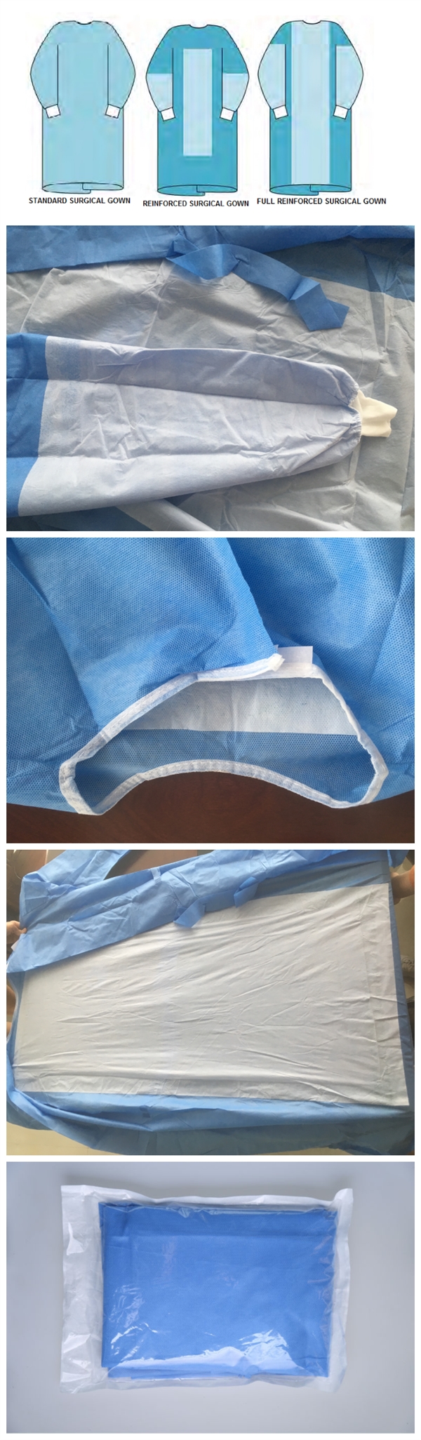Blue Disposable Coveralls Non Toxic For Cross Infection Prevention