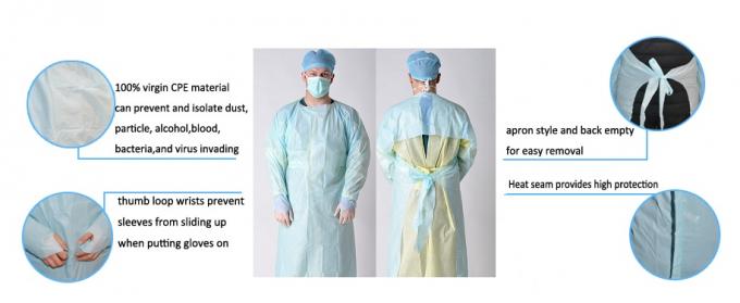 Sterile / Non Sterile Disposable Protective Wear , Waterproof Disposable Hospital Gowns