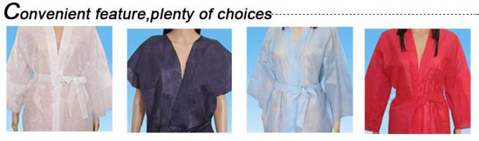 Non Woven Disposable Isolation Gown , Hygienic Disposable Protective Coveralls