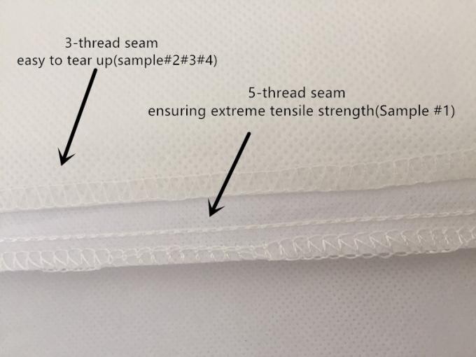 High Tensile Strength Disposable Lab Coats Non Woven Fabric With Two Pockets