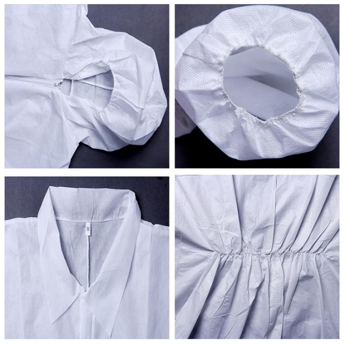 Tear Resistant Disposable Protective Wear , Flame Retardant Disposable Coveralls