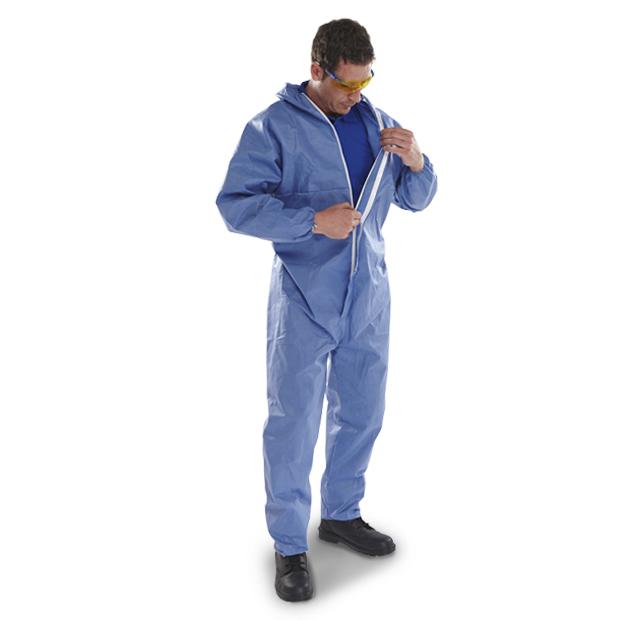 Tear Resistant Disposable Protective Wear , Flame Retardant Disposable Coveralls