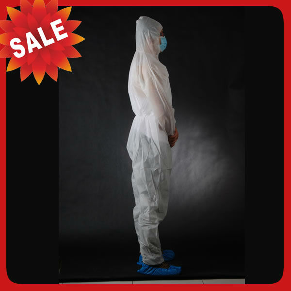 Reliable Disposable Protective Coverall For Hospital / Laboratory / Clean Room