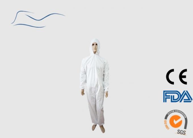 Anti Static Throw Away Overalls For Pharmaceutical Factory / Laboratory