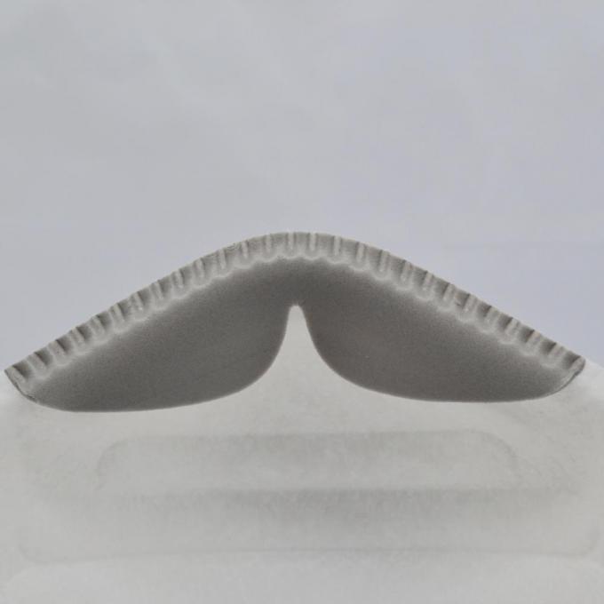 Grey Color Ffp2 Cup Mask No Maintenance  With Foam Nose Cushion Wedge