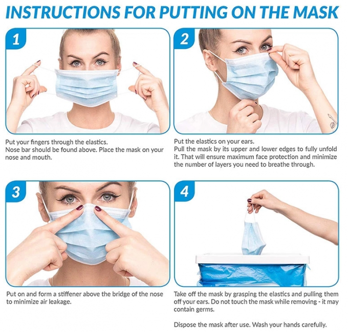 Reliable Disposable Black Surgical Mask , Black Earloop Mask For Building Site