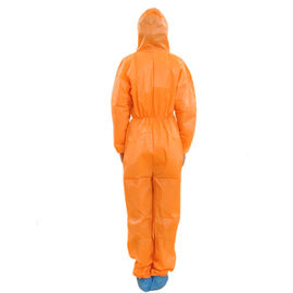 China Non Woven Disposable Protective Coveralls S - 3XL With Front Zipper Closure company