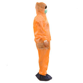 Breathable Disposable Microporous Coverall , Lightweight Non Woven Isolation Gown