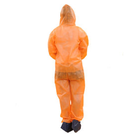 Breathable Disposable Microporous Coverall , Lightweight Non Woven Isolation Gown