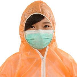 Breathable Disposable Microporous Coverall , Lightweight Non Woven Isolation Gown