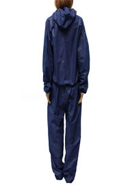 Non Irritating Disposable Coverall Suit Blood Repellent With Front Zipper