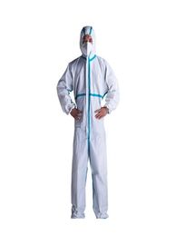Anti Viral Disposable Coverall Suit With Acid And Alkali Corrosion Resistance
