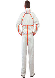 Soft Disposable Coverall Suit For Virus Invading CAT 3 Type 3 / 4 / 5 / 6