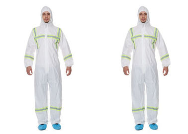 Latex Free Disposable Protective Wear Eco Friendly With Reflective Tape