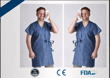 Non Woven Disposable Isolation Gown , Hygienic Disposable Protective Coveralls