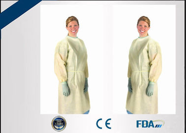 Abrasion Resistant Disposable Non Woven Isolation Gown No Stimulus To Skin
