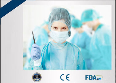 Fluid Resistant Disposable Protective Gowns , PE Coated Sterile Surgical Gowns