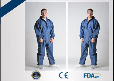 Breathable Tyvek Disposable Coveralls For Dust / Particle / Virus Prevention