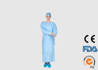 Liquid Resistant Disposable Surgical Gown Light Weight For Doctors / Visitors