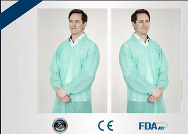 Liquid Proof Disposable Lab Coats Comfortable With Strong Adsorption Ability