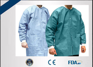 Lightweight Disposable Non Woven Lab Coat For Clinical Medical Students