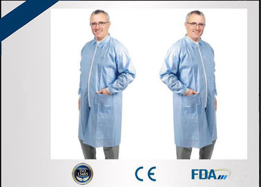 Low Lint Non Woven Disposable Barrier Gowns For Blood / Body Fluid Prevention