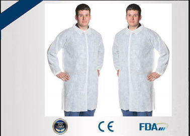 Eco Friendly Disposable Polypropylene Lab Coat For Medical Staff Protection