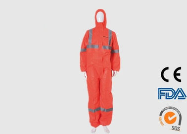 Dust Proof Disposable PPE Coveralls For Road / Building Work Environment