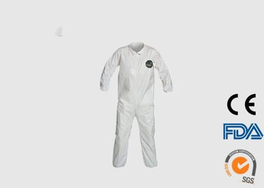 Microporous Disposable Work Overalls , Durable Disposable Boiler Suits