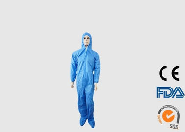 Liquid Repellent Disposable PPE Coveralls High Air Permeability With Hood