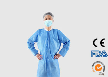 Non Woven Disposable Visitor Coats Lightweight For Medical Laboratory