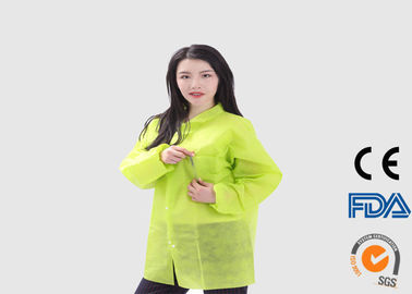 China Eco Friendly Disposable Visitor Coats For Hospital / Food Processing Industry company