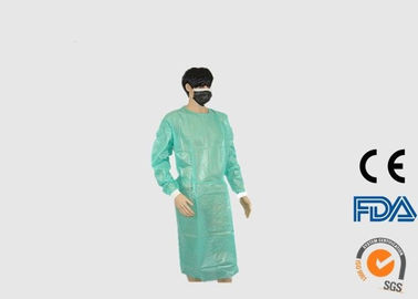 Fluid Resistant Disposable Barrier Gowns , Anti Dust Disposable Protective Wear