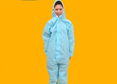 Long Sleeve Disposable Non Woven Coverall For Hospital Isolation Ward