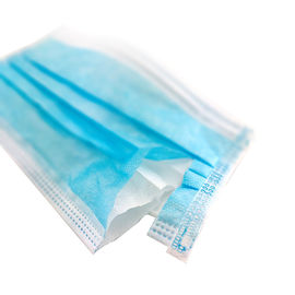 Healthy Breathing Custom Hospital Masks , Blue Disposable Mask Comfortable Fit