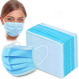 Anti Flu Disposable Face Mask 3 Layers Pp Non Woven Material For House Cleaning
