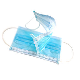 Non woven Disposable Face Mask Weight 25grams With Secure Loop Earloop