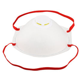 Water Soluble Ffp2 Cup Mask Single Use With Exhalation Valve / Adjustable Nose Clip
