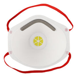 Water Soluble Ffp2 Cup Mask Single Use With Exhalation Valve / Adjustable Nose Clip