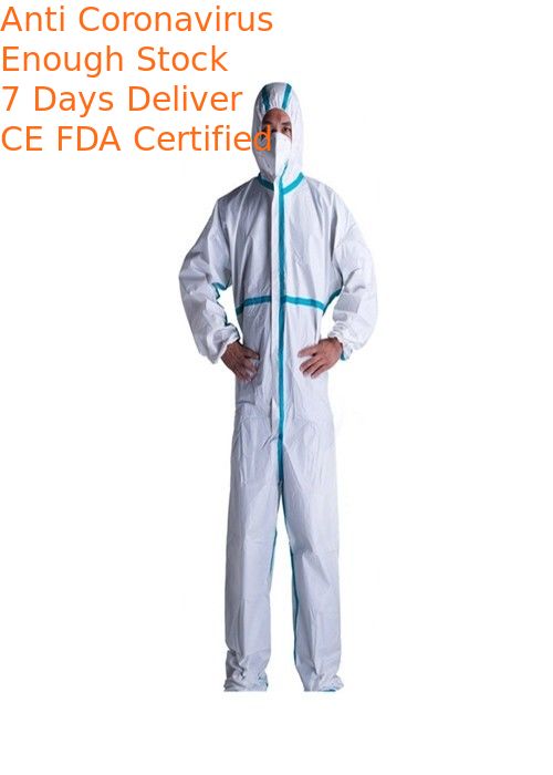 Anti Viral Disposable Coverall Suit With Acid And Alkali Corrosion Resistance
