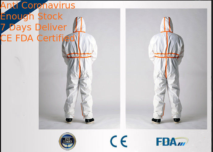 Comfortable Disposable Work Overalls For Dustless Workshop / Paint Industry